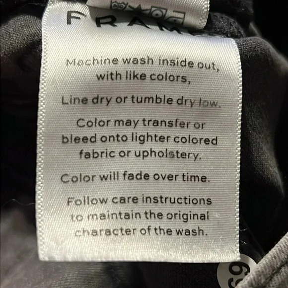 Frame Denim Women’s Jeans 27 Dartmouth slim skinny gray stretch streetwear Y2K - Picture 10 of 11